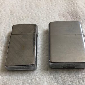 2 Vintage Zippo Lighters